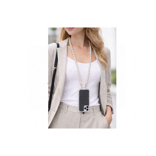 Universeel phone koord- Ketting- Wit