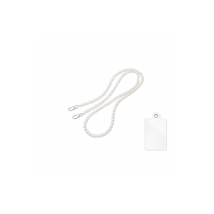 Universeel phone koord- Ketting- Wit