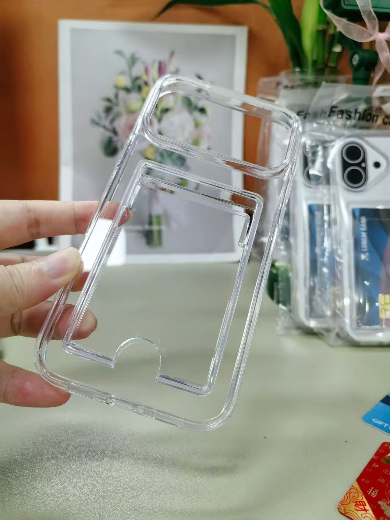Apple Card case voor de Apple iPhone 17 Pro Max - Transparent