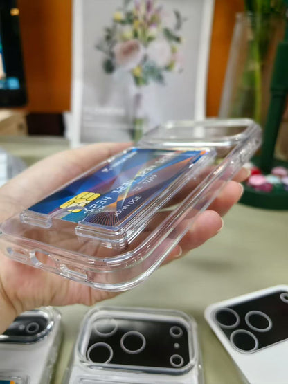 Apple Card case voor de Apple iPhone 17 Pro Max - Transparent