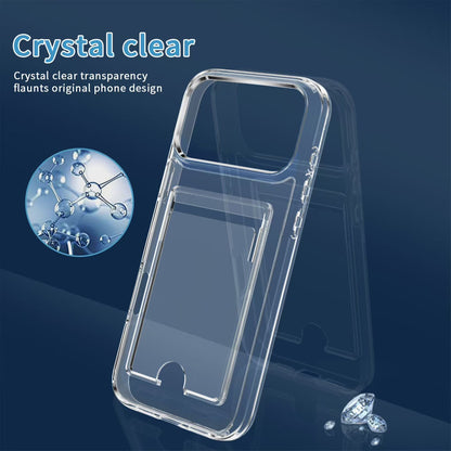 Apple Card case voor de Apple iPhone 17 Pro Max - Transparent