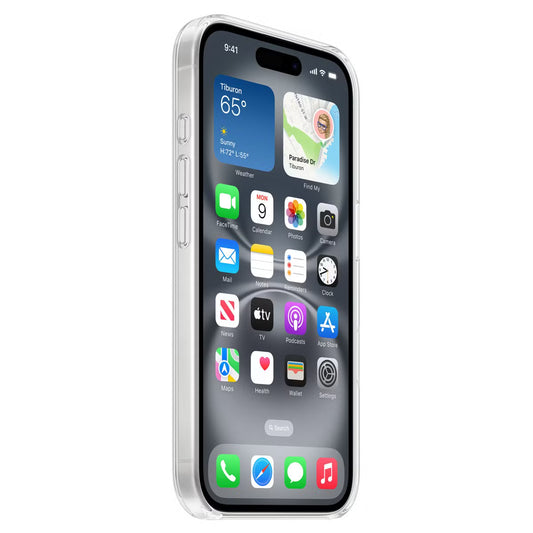 Apple Clearcase MagSafe voor de Apple iPhone 16 Plus - Transparant