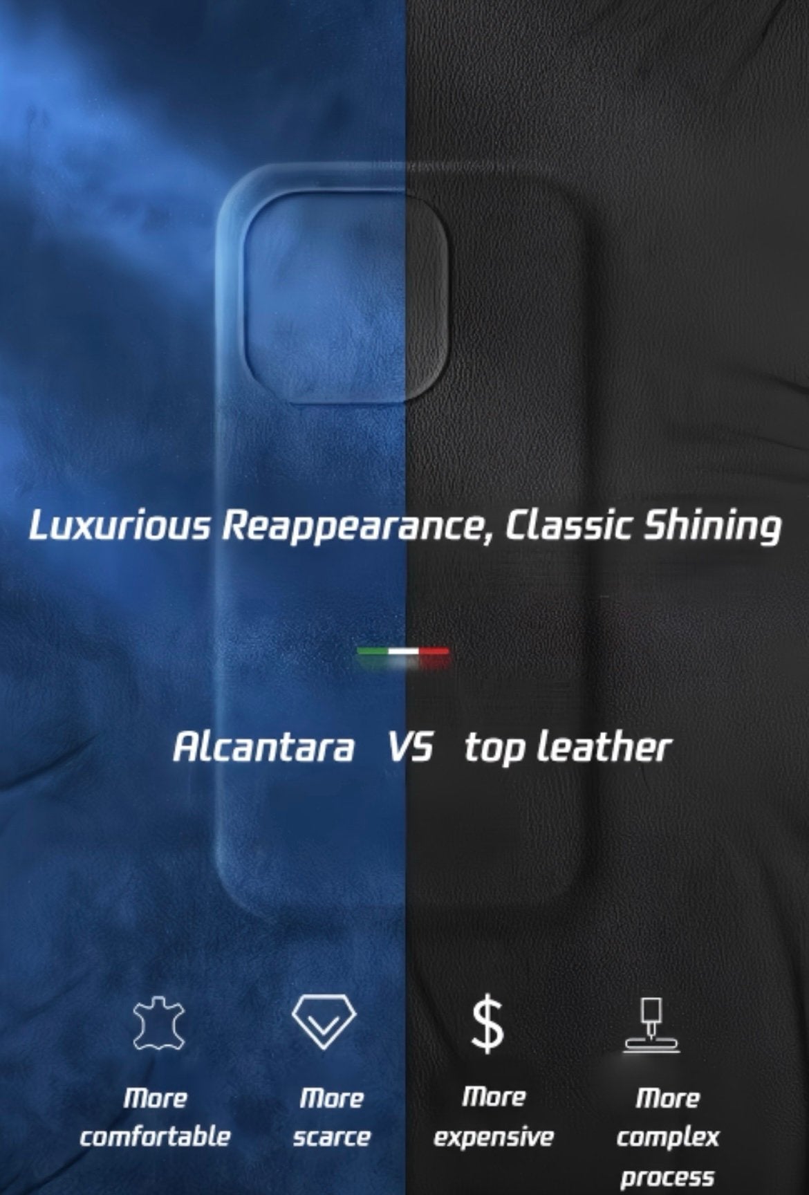 iPhone 16- Alcantara case black/space grey