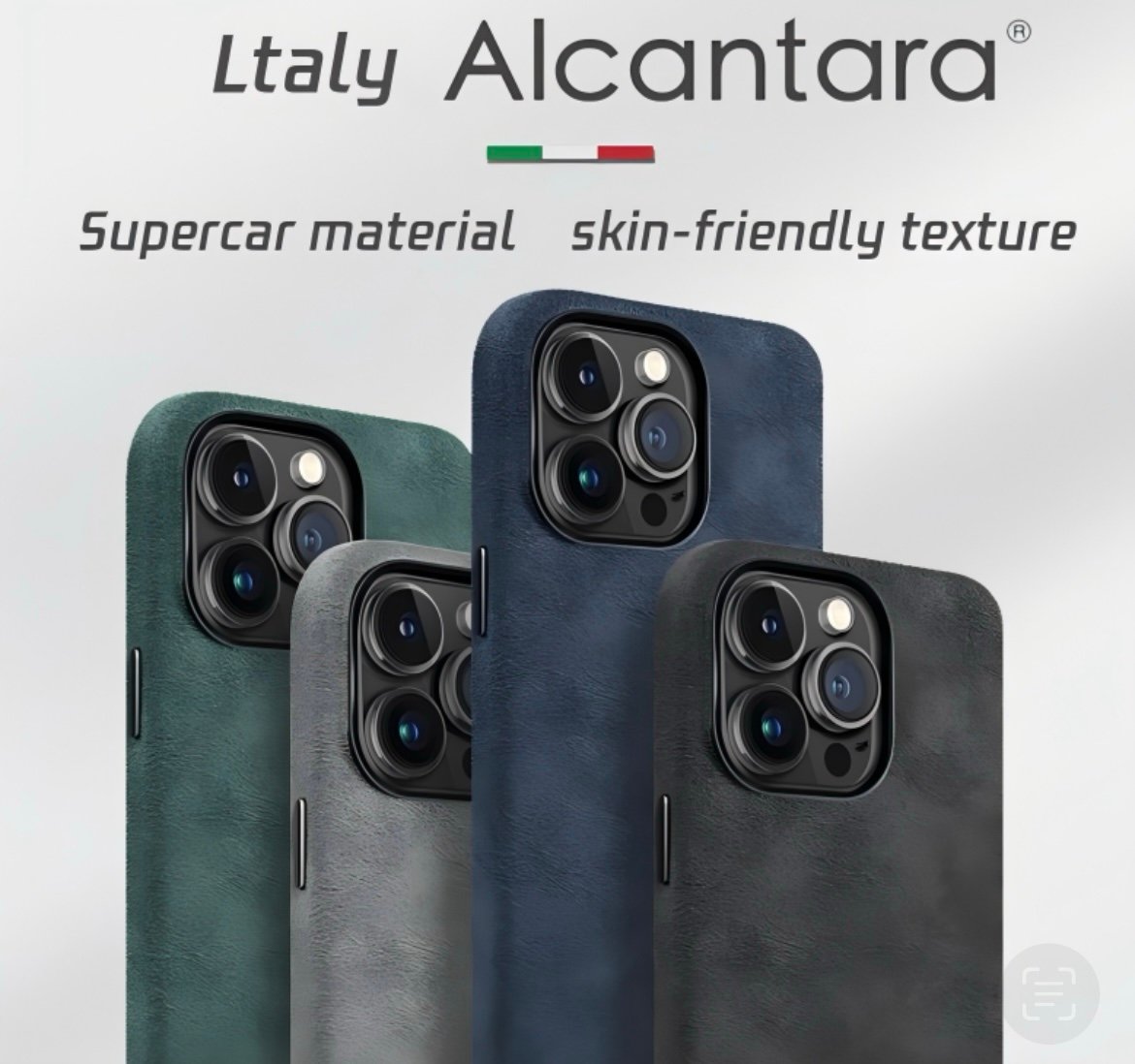 iPhone 13- Alcantara case black/space grey