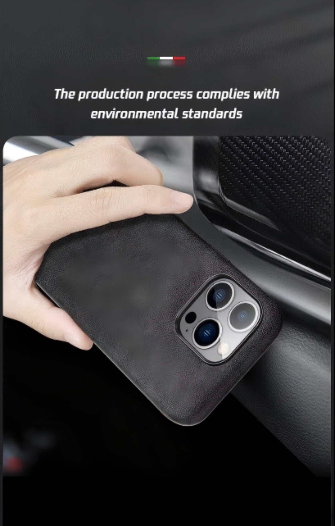 iPhone 15 Pro- Alcantara case black/space grey