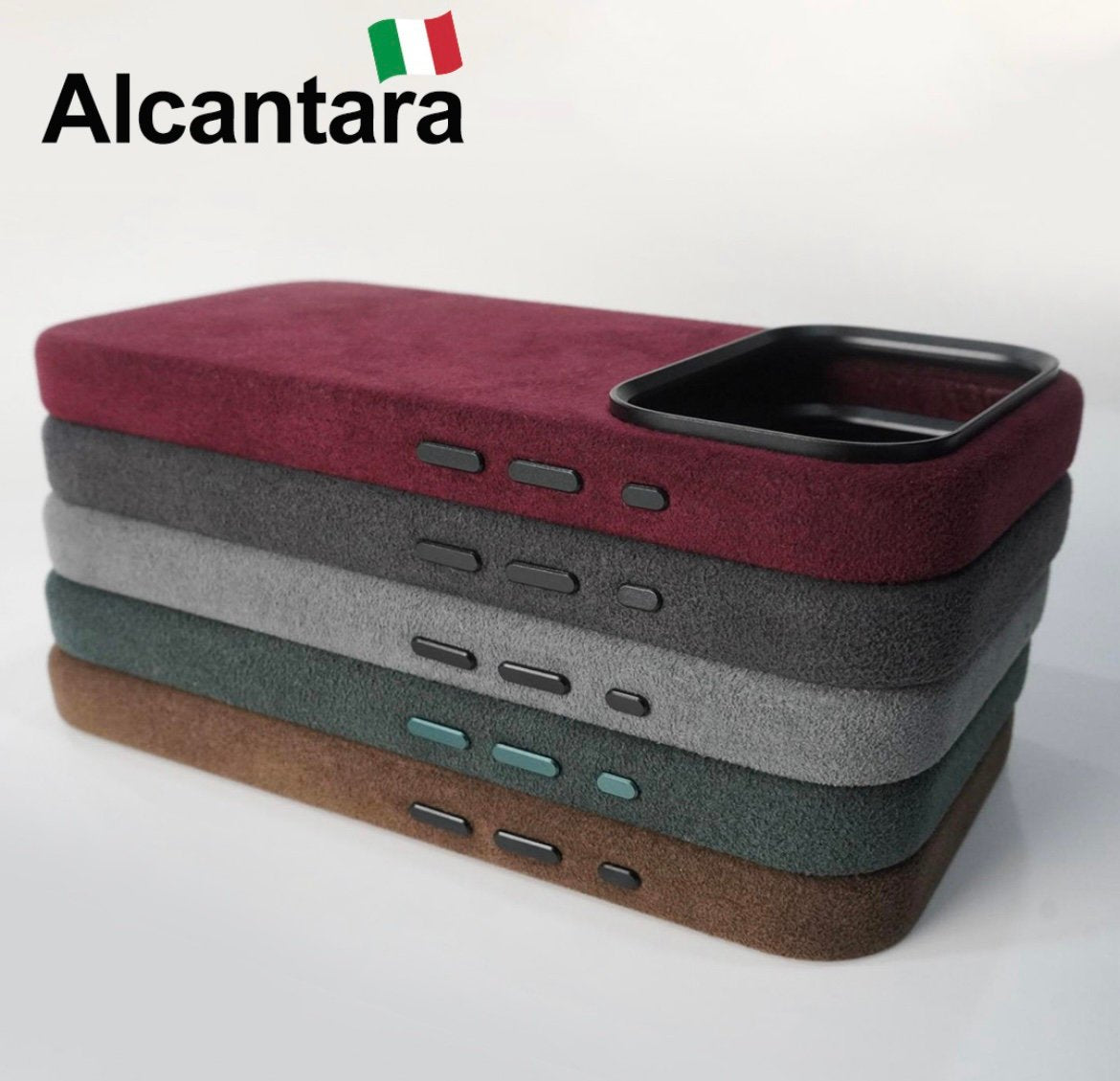 iPhone 17 Pro Max– Alcantara case- Black/space grey