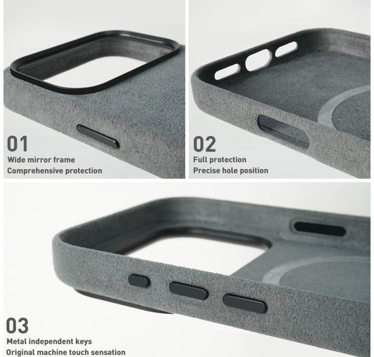iPhone 17 Pro Max– Alcantara case- Black/space grey