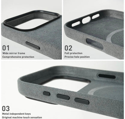 iPhone 17 – Alcantara case- Green