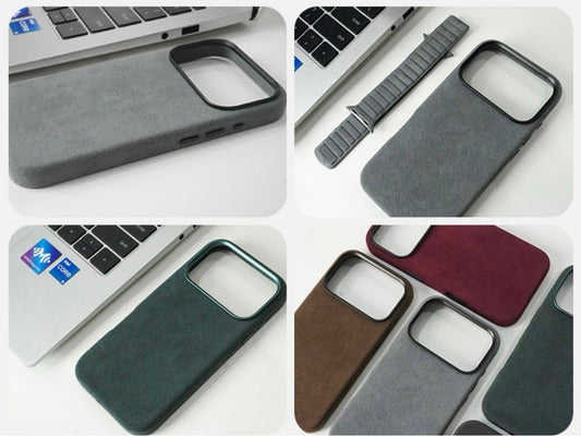 iPhone 17 Pro – Alcantara case- Green
