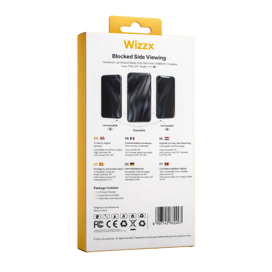 Wizzx Privacy Glass Protector iPhone 14 Pro
