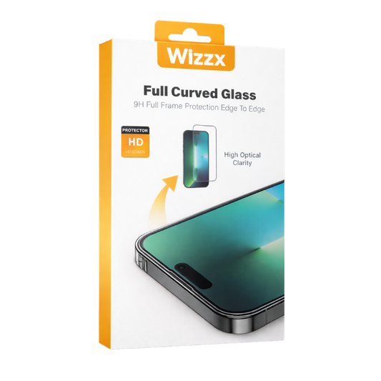 Wizzx Clear Glass Protector iPhone 7/8/SE Black