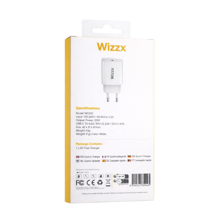 Wizzx 20W USB-C Oplader