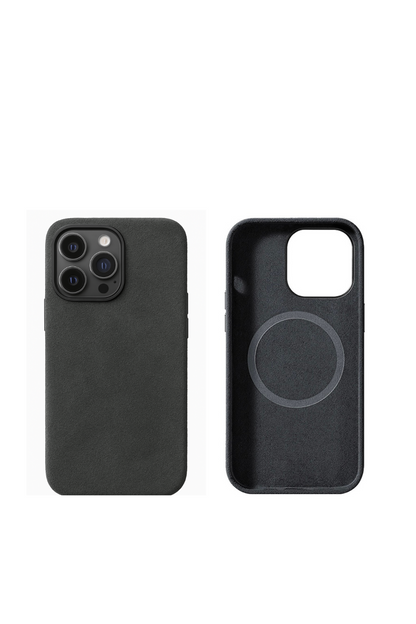 iPhone 16 Pro- Alcantara case black/space grey
